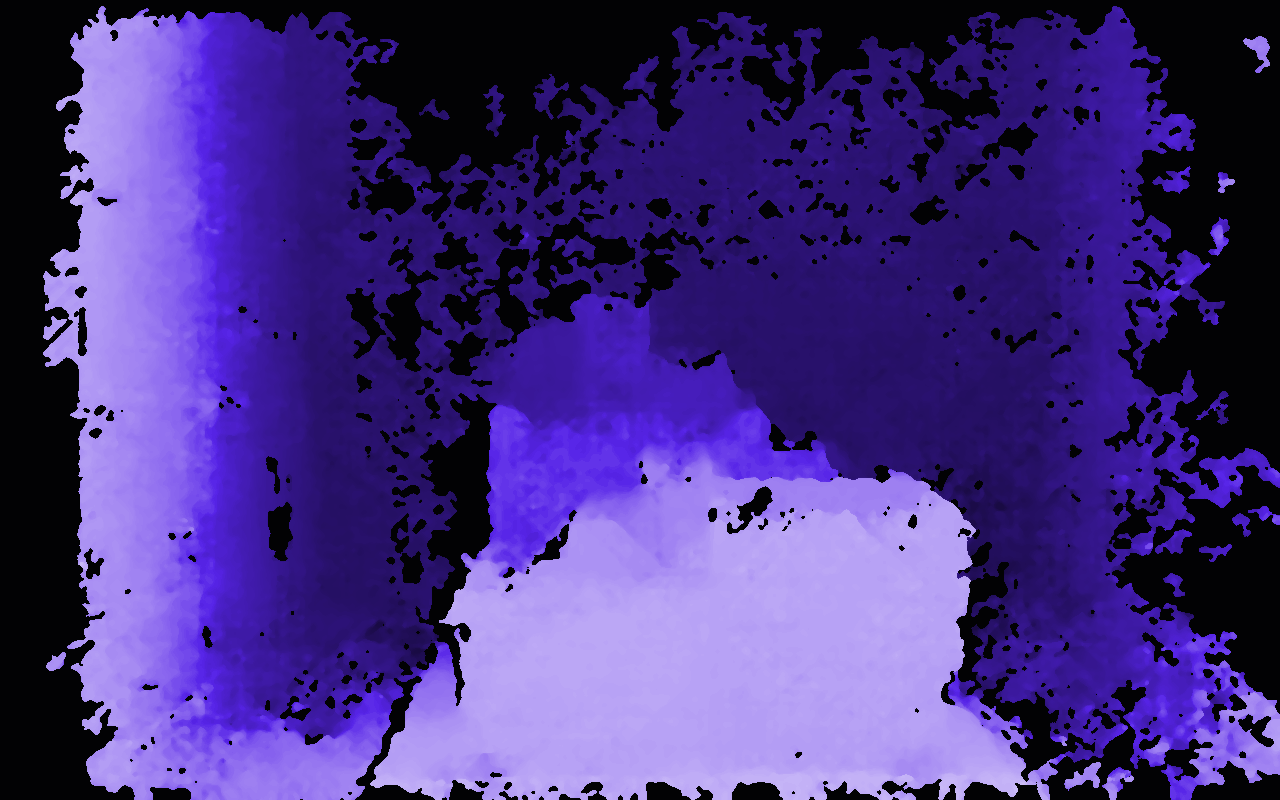 Stereo depth map example